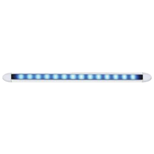 14 LED Slim Light Bar W/ Aluminum Housing, 6 Inch - Blue LED/ Clear Lens 14 LED Slim Light Bar W/ Aluminum Housing, 6 Inch - Blue LED/ Clear Lens