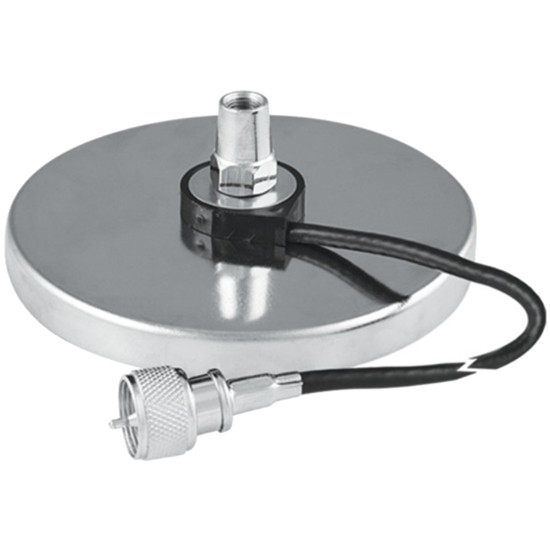 Magnetic Aluminum Antenna Mount W/ 18 Foot Coax Cord