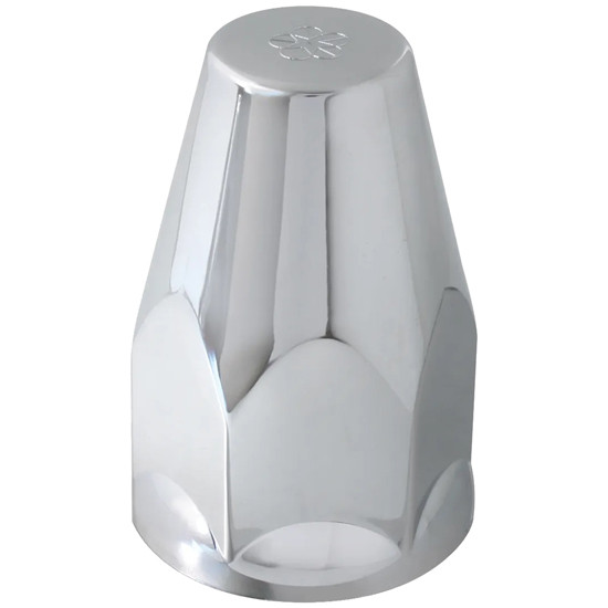 33MM Chrome Plastic Lug Nut Cover W/ Flange