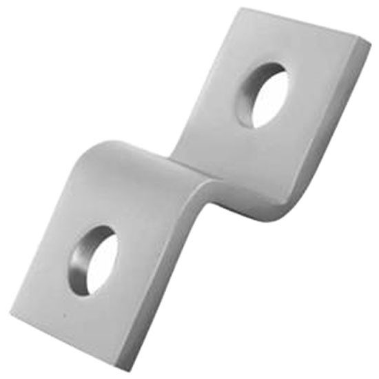 Chrome Plated Z Mounting Bracket, 1 1/2 x 1 x 1 1/2 Inch