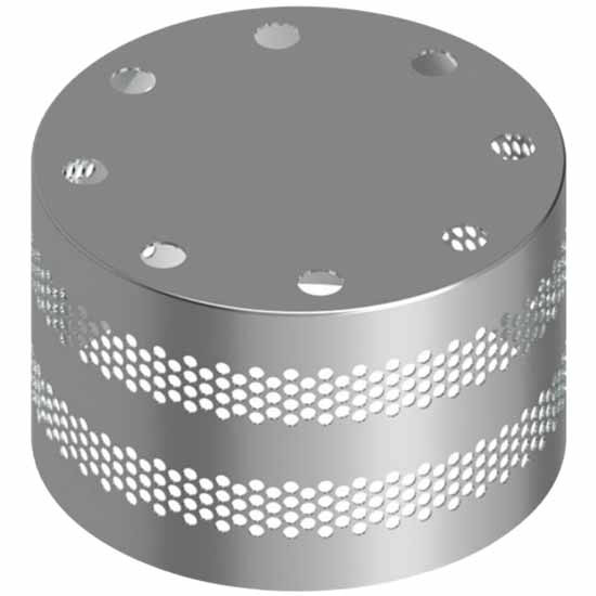 Polished Stainless Steel Hub Cover W/ Vent Holes For Dana Spicer Drive Axle