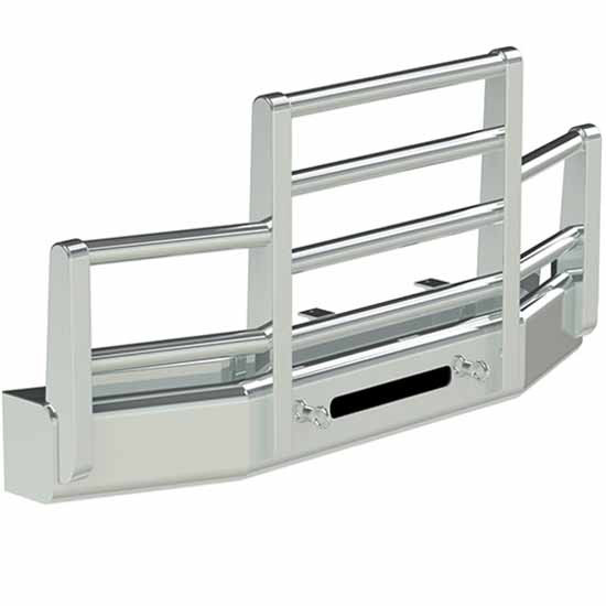 Herd Aluminum Defender 4 Post Grille Guard Bumper For Kenworth T680