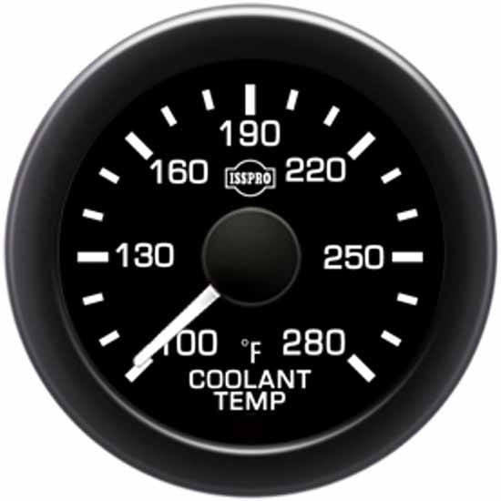Isspro 2 1/16 Inch Coolant Temperature Gauge Kit, 100-280F