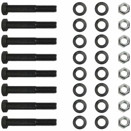 Pivot Bolt Kit W/ Bolts, Shackle Pins, 3/14 Inch U Bolt Washers, Lock Nuts