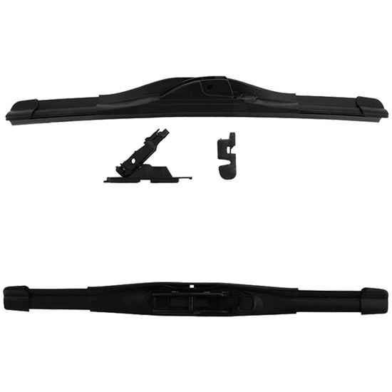 14 Inch Rubber Wiper Blade W/ 9MM Hook, 3/16 Inch Side Lock