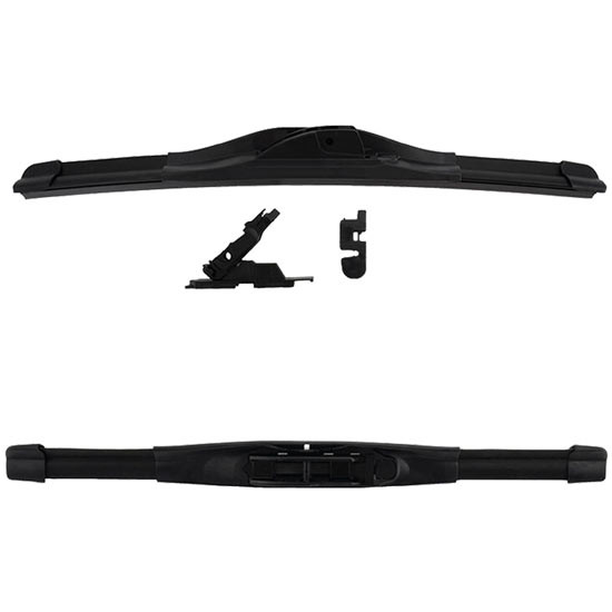 15 Inch Rubber Wiper Blade W/ 9MM Hook, 3/16 Inch Side Lock
