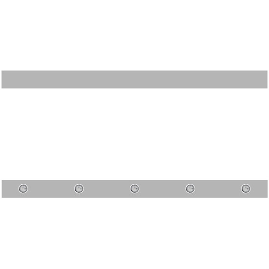 3 Inch Paintable Sleeper Panels W/ 10 - 3/4 Inch Round Amber/Clear Downglow LEDs