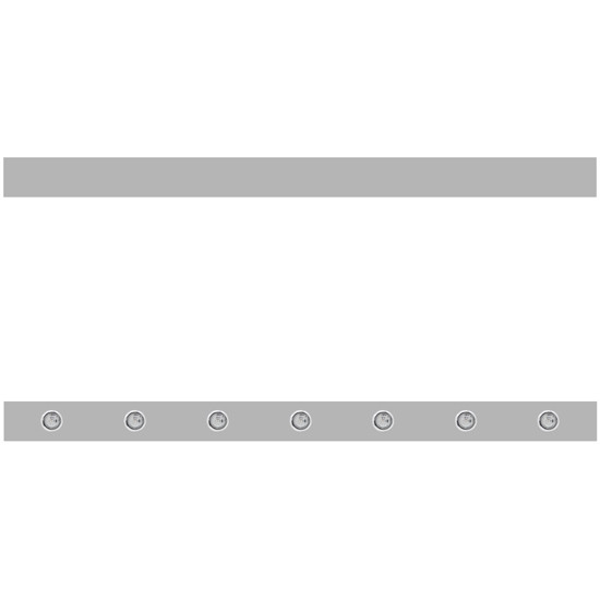 4 Inch Paintable Sleeper Panels W/ 14 - 3/4 Inch Round Amber/Clear Downglow LEDs