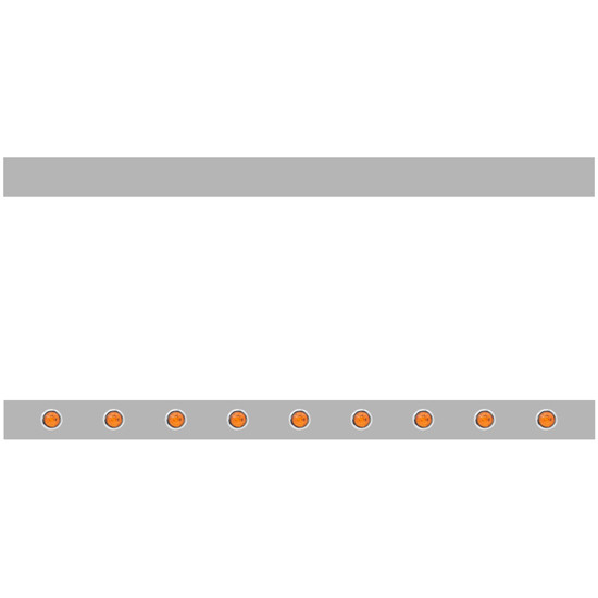 4 Inch Paintable Sleeper Panels W/ 18 - 3/4 Inch Round Amber/Amber Downglow LEDs