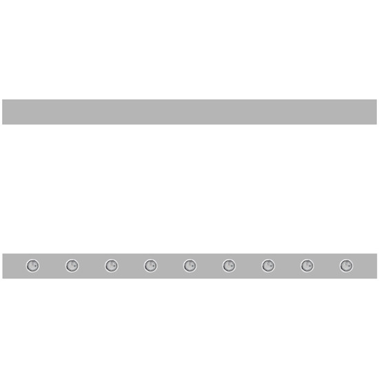4 Inch Paintable Sleeper Panels W/ 18 - 3/4 Inch Round Amber/Clear Downglow LEDs