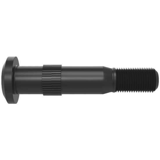 3.84 Inch Serrated Wheel Stud 3/4 In- 16 X 1.35 Inch Thread
