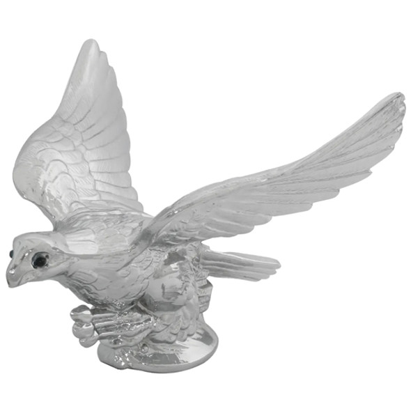 Flying Eagle Hood Ornament Chrome Die Cast Flying Eagle Hood Ornament Chrome Die Cast