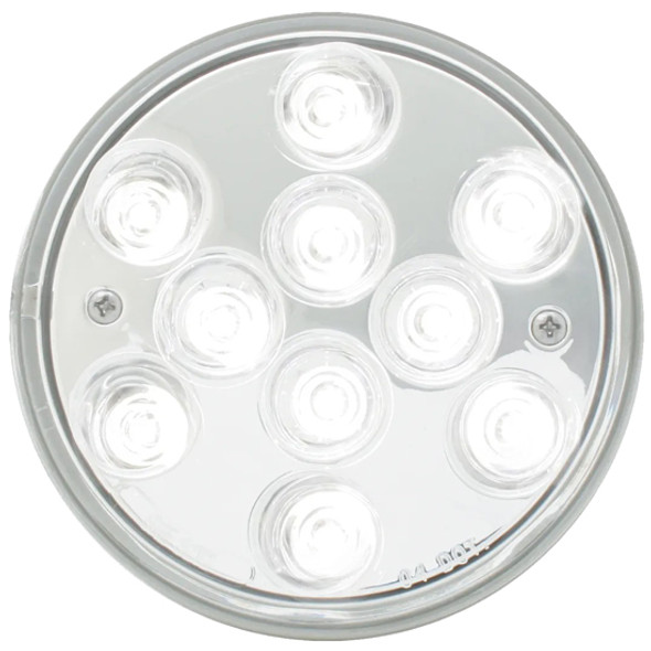4.25 Inch Mega 10 Plus LED Back Up Light - White LED / Clear Lens 4.25 Inch Mega 10 Plus LED Back Up Light - White LED / Clear Lens