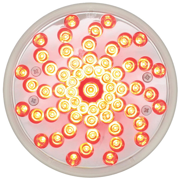 4.25 Inch Twister Stop Turn Tail Light - Red LED / Clear Lens 4.25 Inch Twister Stop Turn Tail Light - Red LED / Clear Lens