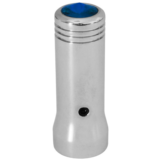 2.25 Inch Chrome Aluminum Toggle Extension W/ Jewel & Rubber Insert