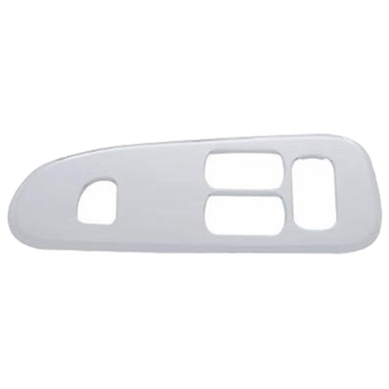 Chrome Plastic Window Switch Trim With 4 Holes- Driver Side For Peterbilt 378, 379, 384, 385, 386, 387