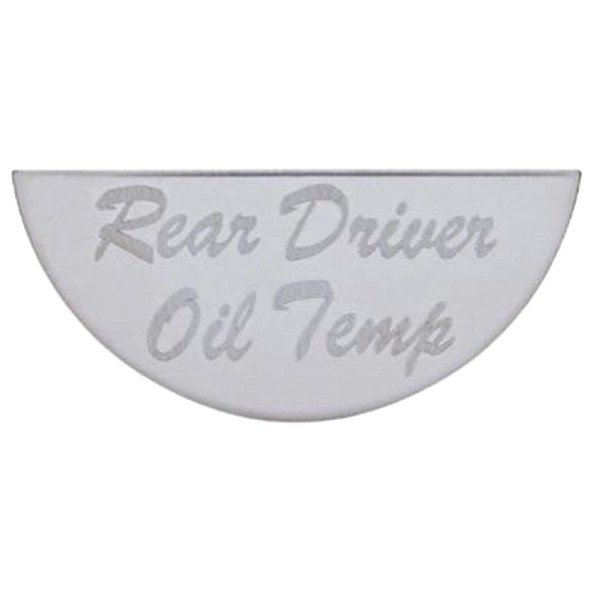 Stainless Steel Rear Driver Side Oil Temperature Gauge Plate For Peterbilt Stainless Steel Rear Driver Side Oil Temperature Gauge Plate For Peterbilt
