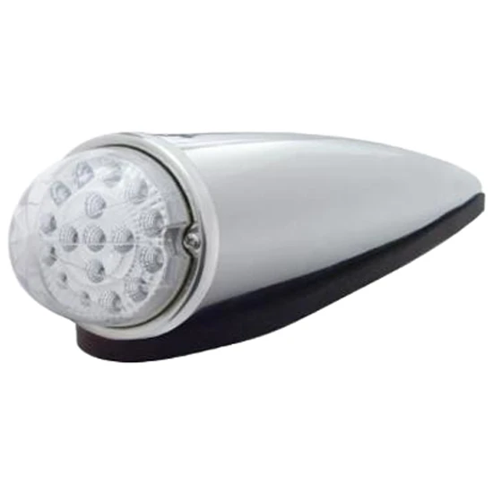 17 Diode Dual Function Watermelon Reflector Cab Light Kit W/ Die Cast Housing - Amber LED / Amber Lens