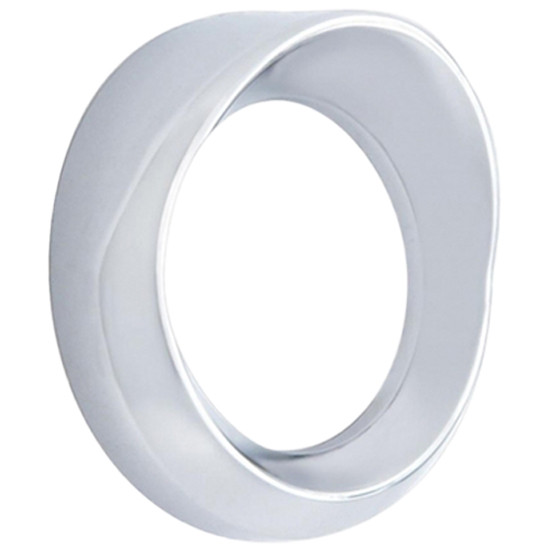 Chrome Plastic Speed And Tachometer Gauge Bezel With Visor