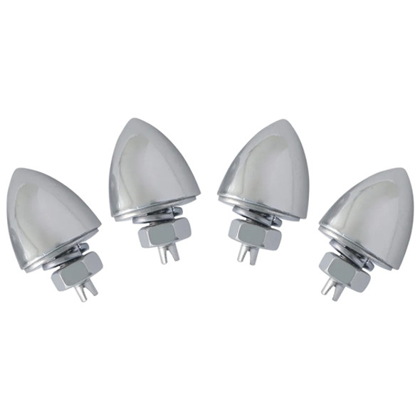 Chrome License Frame Bullet Nut Set Of 4 Chrome License Frame Bullet Nut Set Of 4
