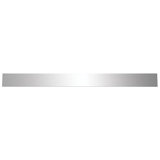 18 X 2 Inch Chrome Mud Flap Top Plate W/ 4 Mounting Holes