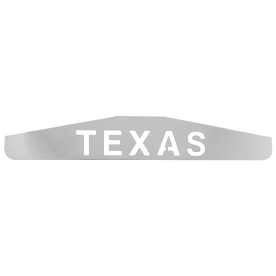24 X 4 Inch Steel Texas Cutout Bottom Mud Flap Plate