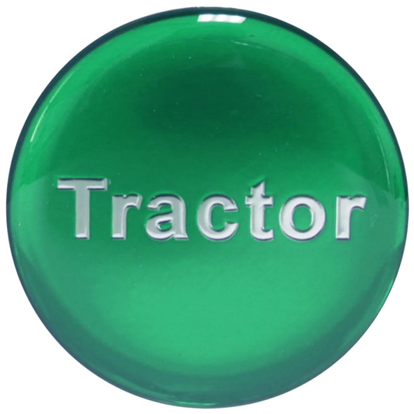 Large Tractor Air Valve Knob with Glossy Green Sticker - Screw On Large Tractor Air Valve Knob with Glossy Green Sticker - Screw On