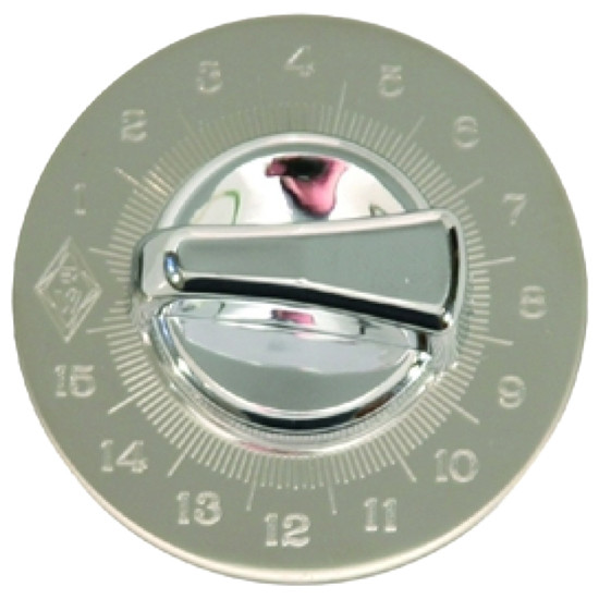 Chrome Engine Timer Shutdown Knob & Plate For Kenworth