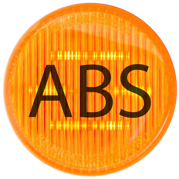 2.5 Inch ABS Logo Round Marker Light - Amber LED / Clear Lens 2.5 Inch ABS Logo Round Marker Light - Amber LED / Clear Lens