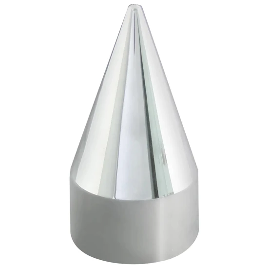 1 1/2 X 4 3/16 Inch Chrome Plastic Rocket Push On Lug Nut Cover