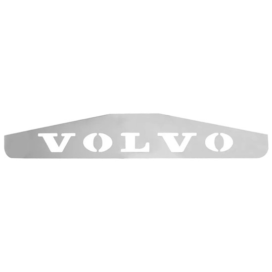 4 X 24 Inch Chrome Steel Volvo Logo Bottom Mud Flap Weight