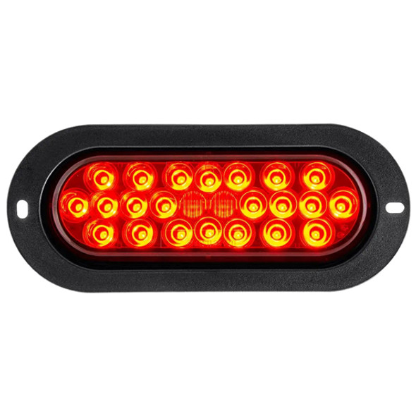 7 13/16 Inch Oval Pearl Stop Turn Tail Light Flange Mount 7 13/16 Inch Oval Pearl Stop Turn Tail Light Flange Mount