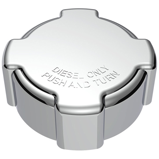 Chrome Plastic Non- Locking Fuel Cap Cover For Freightliner