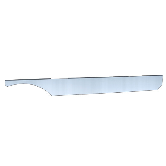 CSM 7 X 36 Inch Aluminum Sleeper Panel W/ Full Wrap For Peterbilt