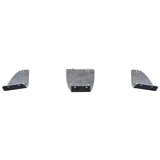 CSM Polished Stainless Steel Visor Mounting Bracket For Peterbilt 589 Stand Up Cab