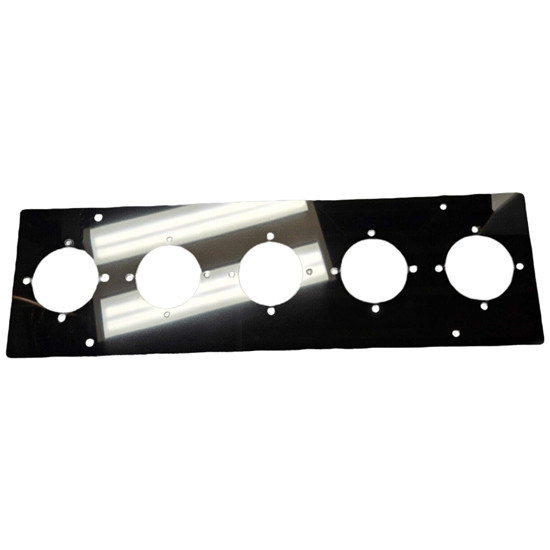 304 SS Sleeper Dome Light Bracket With Watermelon Style Light Holes For Peterbilt 378, 379