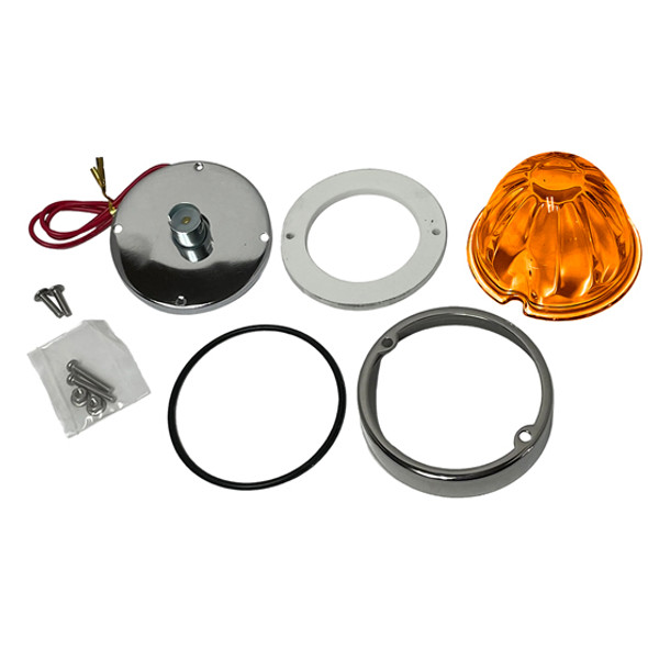 Amber Glass Watermelon 1156 Light Kit 1 Wire Amber Glass Watermelon 1156 Light Kit 1 Wire