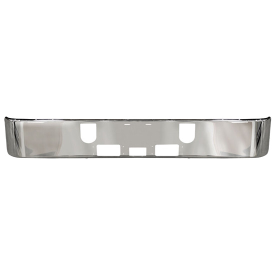 13.25 Inch Chrome Steel Bumper With Tow Holes For Mack CH 613 SFA 1998 - 2004