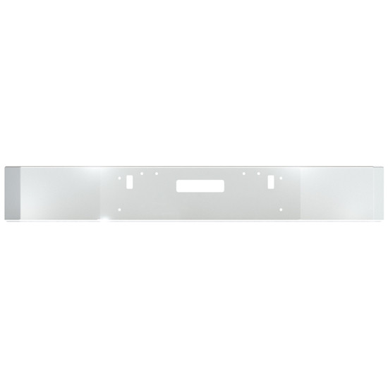 12 Inch Chrome Break Back Bumper, 7 Gauge W/ Tow, & Step For Freightliner FLD112/120 SBA