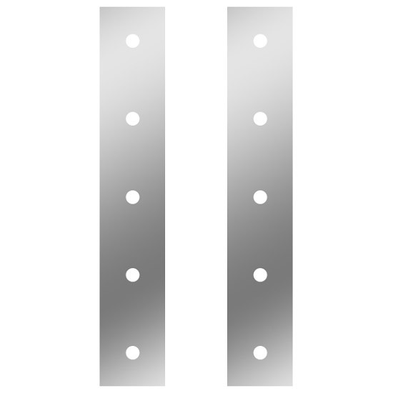 12 Gauge Customs 3 X 21.5 Inch 304 Stainless Steel Tall Rear Front Air Cleaner Bars For Peterbilt 359