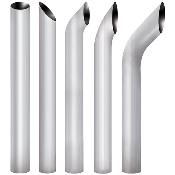 8 Inch OD Chrome Flat Top Exhaust Stacks By Vendetta 8 Inch OD Chrome Flat Top Exhaust Stacks By Vendetta