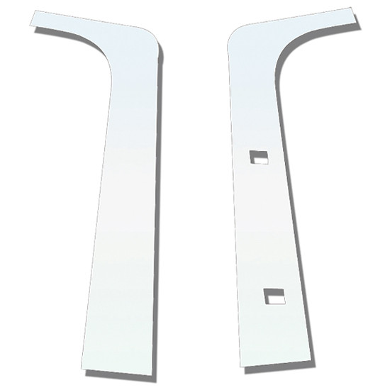 Stainless Steel Side Window Post Covers For Peterbilt 389