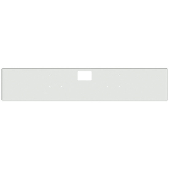 18 Inch Chrome Texas Boxed End Bumper W/ Two Holes For International 5900 SFA