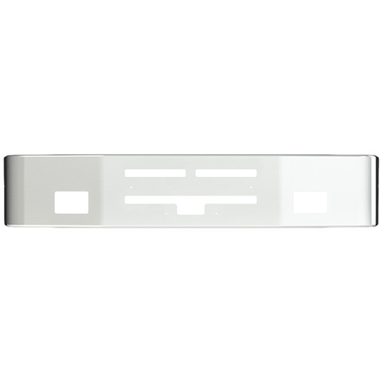 16 Inch Chrome SBA Bumper With Step Tow & Vent Holes