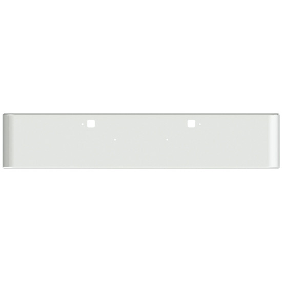 12 Inch Chrome Texas Rolled End Bumper W/ Tow Holes For Kenworth W900B 2011 - Current