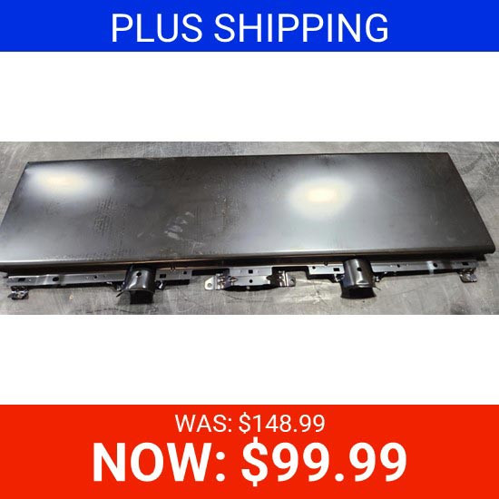BLEMISHED: Black 22 Gauge Steel Front Panel Replaces 8-98122-695-0 For Isuzu NPR