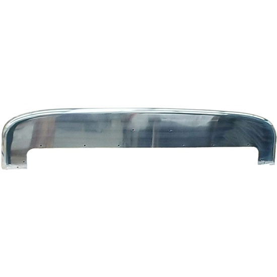 BESTfit Polished Aluminum Chrome Grille Surround Top For Peterbilt 379 Extended Hood - Crown