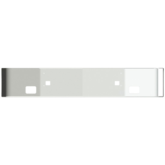 18 Inch Chrome Bumper W/ Tow & Rectangular Fog Light Holes By Valley Chrome For Peterbilt 587 SBA