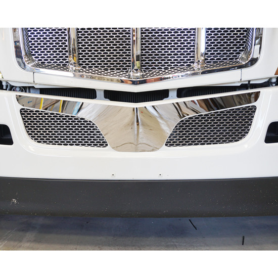 CSM Polished Stainless Steel Bumper Trim For Peterbilt 579 Gen II