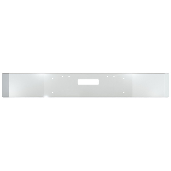 16 Inch Chrome Texas Bumper W/ Square Ends & Tow Holes For Freightliner FLD112 FLD120